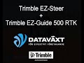 Trimble EZ-Steer + EZ-Guide 500 RTK drilling JD + Vaderstad