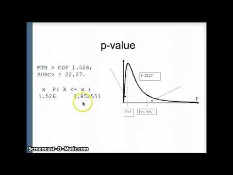 how to find f test statistic