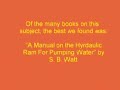 hydraulic ram pump