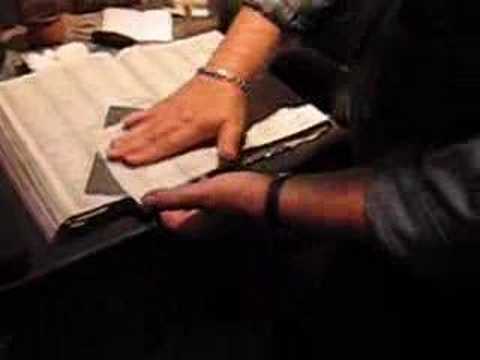 Printing a Rembrandt etching