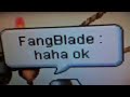 OMG! FANGBLADE'S REAL HAIR!!! FANGBLADE TAKES OFF HELMET!!!!!