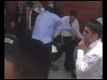 Special chasidic dance show at very orthodox jewish wedding