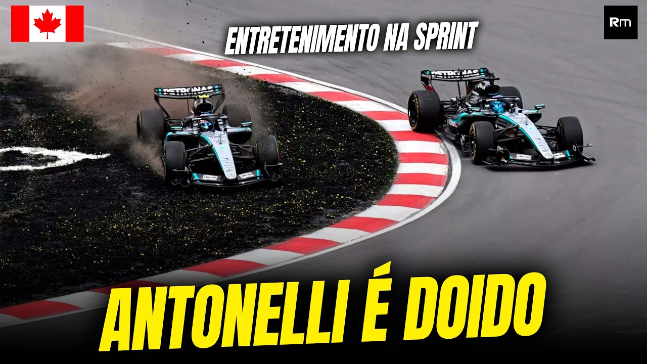 🚨 ANTONELLI LOUCO VAI PRA CIMA DE RUSSELL E A TRETA NA MERCEDES ESTÁ PLANTADA - SPRINT GP CANADÁ