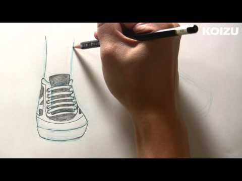 how to draw sneakers