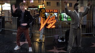 Flat Top vs Merrick – Hollywood Blvd Street Performance Mayhem!