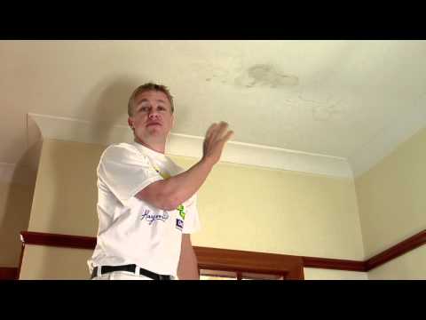 how to paint over a leak stain