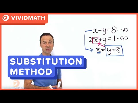 how to use the substitution method