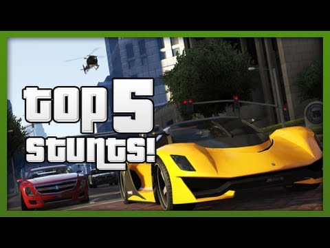 GTA 5: Top 5 Stunts - EPIC Wallrides & Bike Jumps! - Episode 16