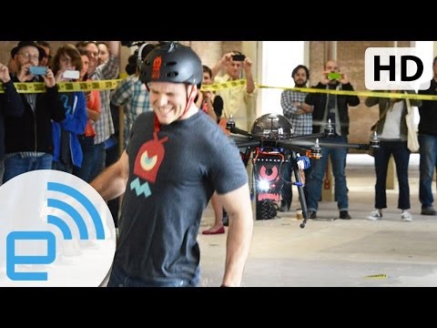 Getting Stunned by a Drone at SXSW | Engadget