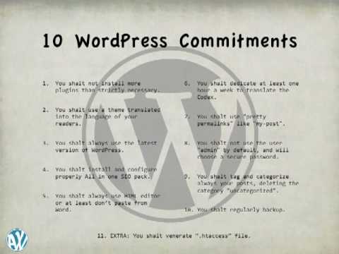10 wordpress commitments