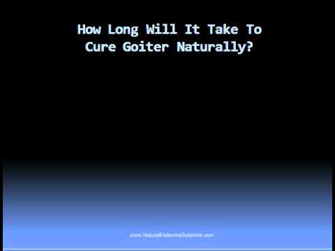 how to cure goiter
