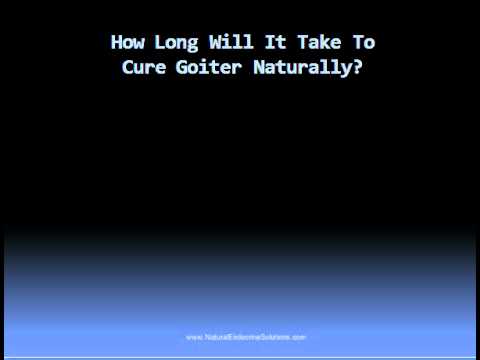 how to cure goiter at home