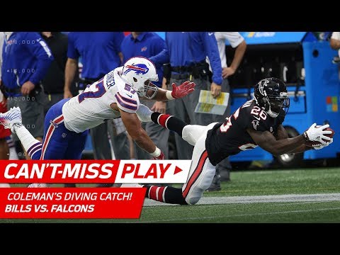 Video: Tevin Coleman's Unbelievable Catch Leads to Devonta Freeman's TD! | Can't-Miss Play | NFL Wk 4