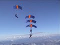 Parachutisme : démonstration de l\ Parachutisme : démonstration de l\