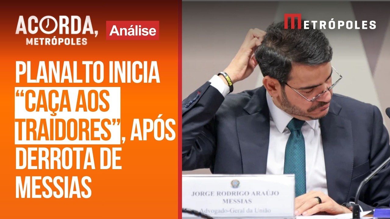 Planalto estuda reação após Senado rejeitar indicação de Messias ao STF