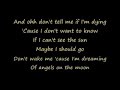 Angels On the Moon- Thriving Ivory Lyrics (old version)