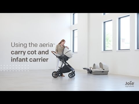 Joie Signature aeria™ | How to connect with a carry cot or infant carrier