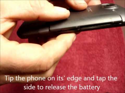 how to remove the battery from a htc desire c
