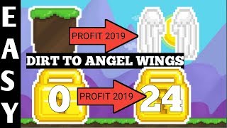 Dirt to Angel wings Growtopia