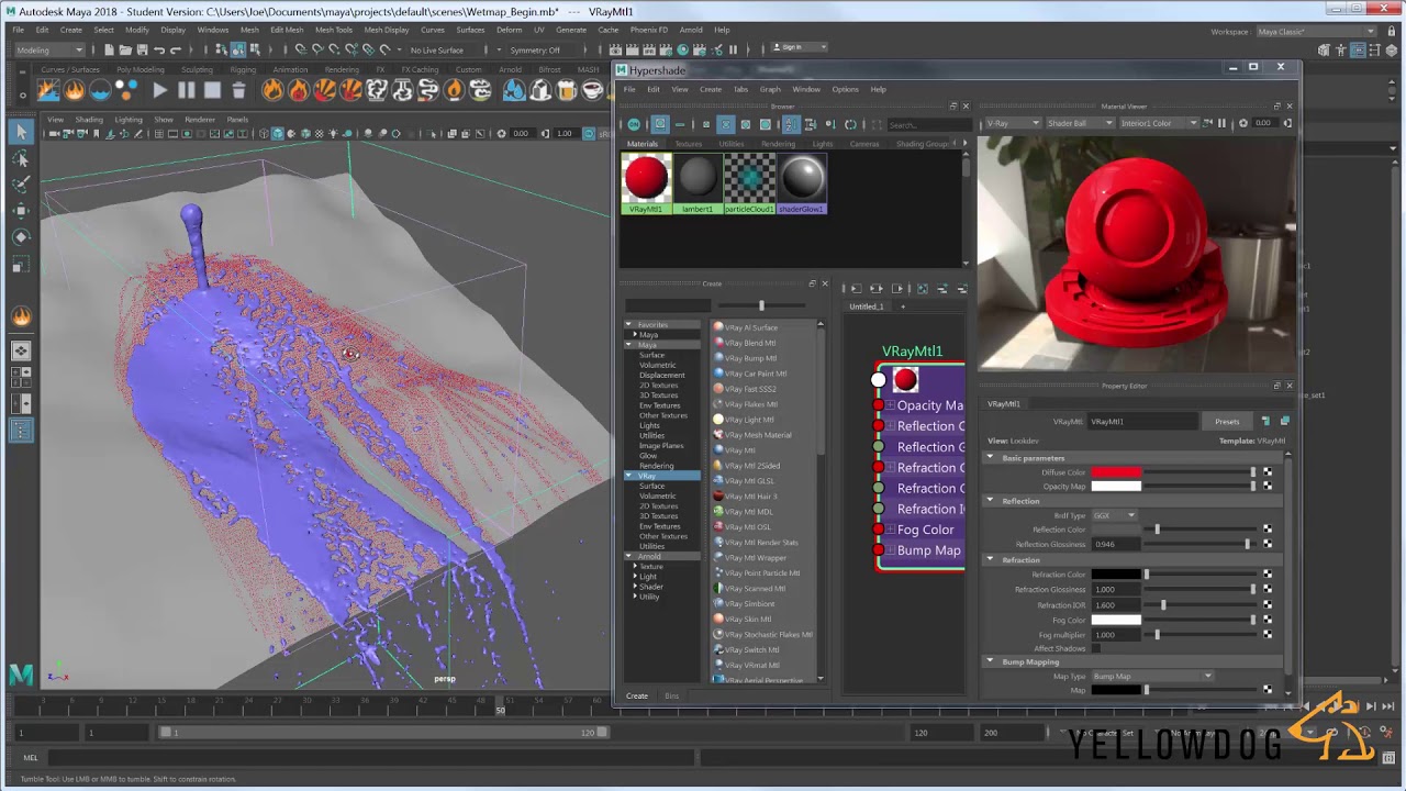 creating wetmaps using phoenixfd 3d maya tutorial