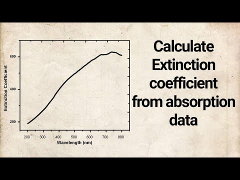 video-linktoworks-calculation of extinction coefficient from absorbance