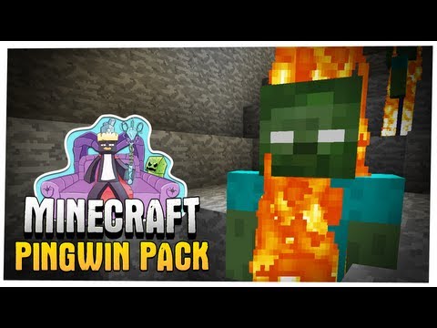 Minecraft - ZOMBIE HEROBRINE! - Pingwin Pack Let's Play! #15