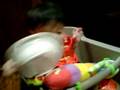 enzo curious about baby bowl