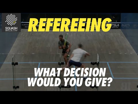 Squash Refereeing: Ali Farag v Mohamed Abouelghar - Yes let