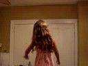 Isabella dancing to Greek Music on the table!