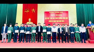 Phường Phương Nam gặp mặt, tặng quà, khen thưởng công dân chuẩn bị nhập ngũ năm 2023