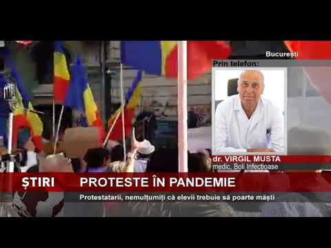 Proteste în București și în alte orașe, din cauză că elevii trebuie să poarte măști la școală