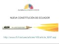 Nueva Constituci�n Ecuatoriana - entrevista a Pablo Davalos