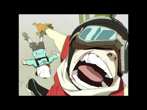 FLCL- Official English Clip - Haruko arrives with a BANG! on DVD & BD 2.22.11