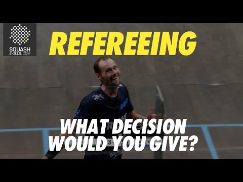 Squash Refereeing: Gaultier v Coll - No Let