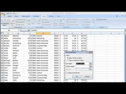 how to define criteria in excel