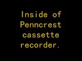 Inside of Penncrest and Channel Master cassette recorders.