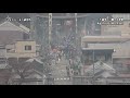 千曲市 大頭祭 五番頭 棚田から眺めた斎の森神社から武水別神社へ向かってお練の様子を早送り picture