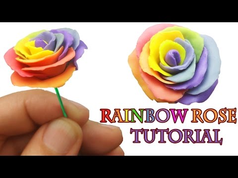 HOW TO MAKE A RAINBOW ROSE 