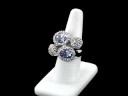 Sky Blue Sleeping Beauty Diamond 14K W.G Plated Ring Sky Blue Sleeping Beauty Diamond 14K W.G Plated Ring