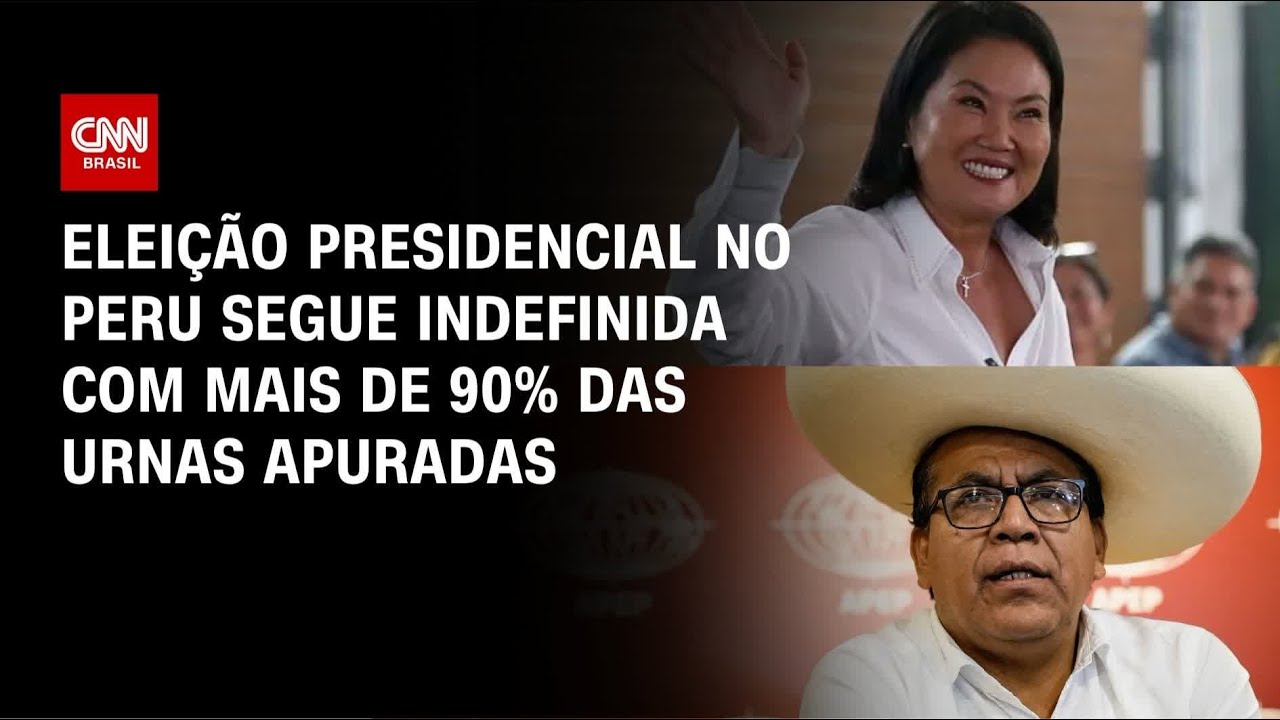 Eleição no Peru: Apuração indica empate técnico entre candidatos | BASTIDORES CNN