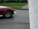 Lady crashes Shelby cobra