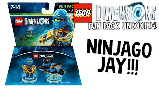 LEGO DIMENSIONS NINJAGO JAY FUN PACK UNBOXING!!! (LEGO Set No. 71215)