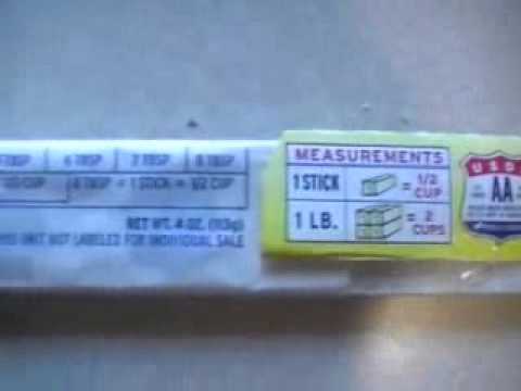 how to measure butter
