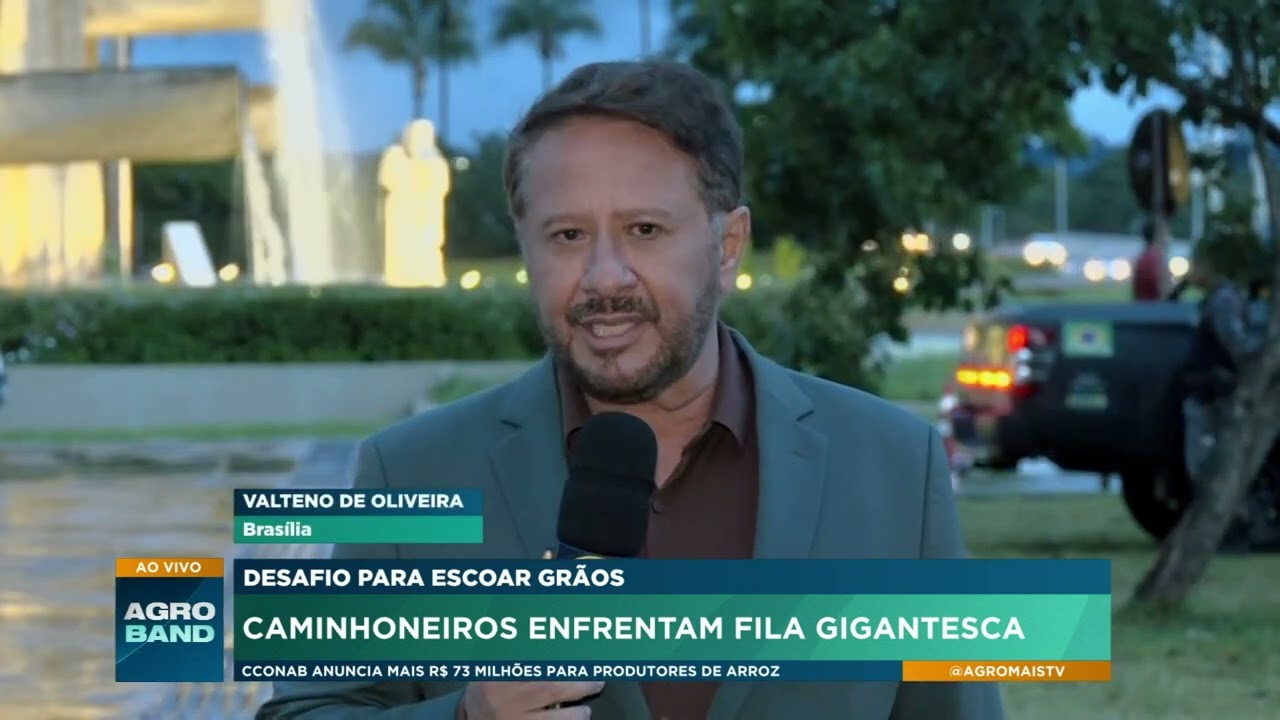 Desafio para escoar grãos: caminhoneiros enfrentam fila gigantesca