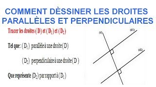 Maths 6ème - Les Bases De La Géométrie : Droites parallèles et perpendiculaires Exercice 6