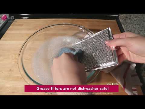 how to remove grease from vent screen