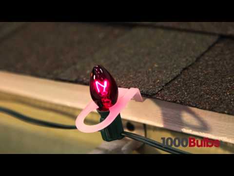 how to fasten christmas lights to shingles