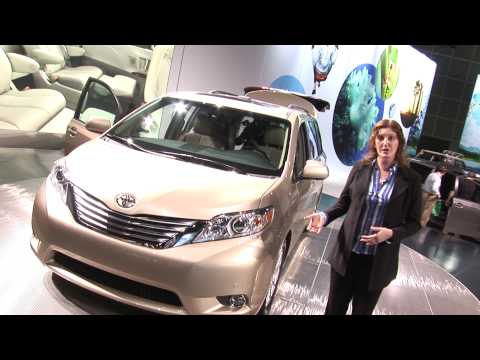 Sienna - Truck Trend's Allyson Harwood takes a look at Toyota's new Sienna minivan at the 2009 LA Auto Show.