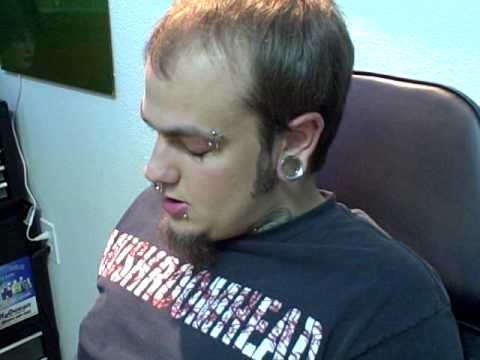 Devon getting his ampallang pierced