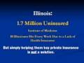 Single Payer Health Care in Illinois - Part 1